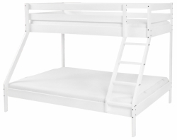 Patrová dřevěná postel Scarlett Monfi (buk) bílá - 140 x 200 cm / 90 x 200 cm