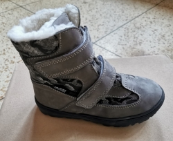 JONAP B5 zimní barefoot boty ŠEDÝ MASKÁČ velikost 31