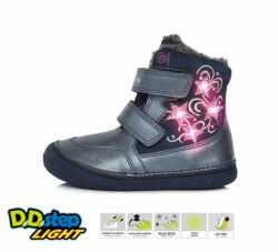 DD step dívčí zimní boty s kožíškem DD step W078-320BM