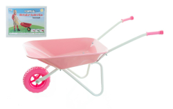 Kolečko plechové Yupee velké 78x40x32cm v krabici růžové