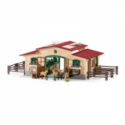 Stáj s koňmi a příslušenstvím Schleich 42195