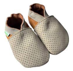 NEW kožené capáčky, Hopi Hop béžové děrované