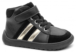 Celoroční kožené barefoot boty Gerka black