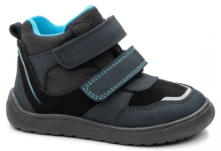 Chlapecké celoroční barefoot boty Banet tyrkys s membránou