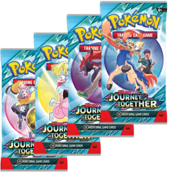 Hra Pokémon TCG SV09 Journey Together booster set 10 karet v sáčku